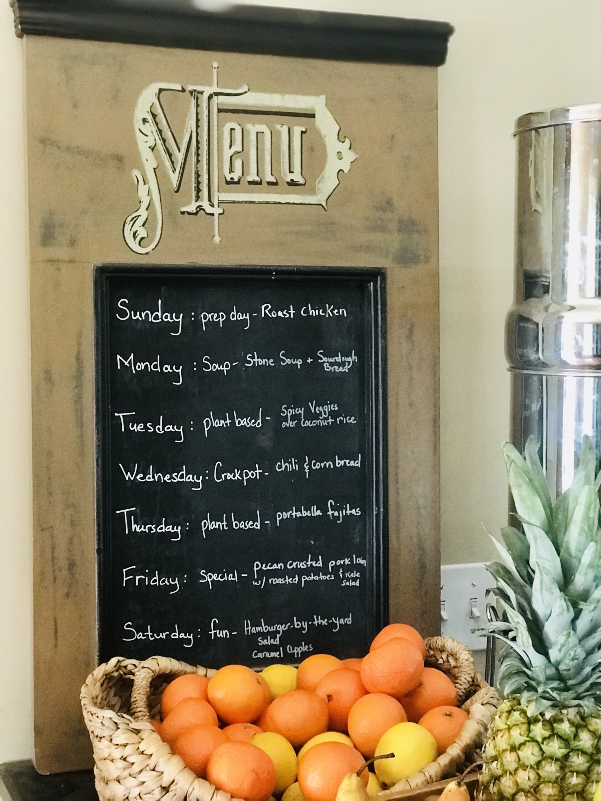 Seasonal Meal Planning with a Menu Board - Seasoned with Joy