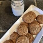 peanut butter cookies with milk
