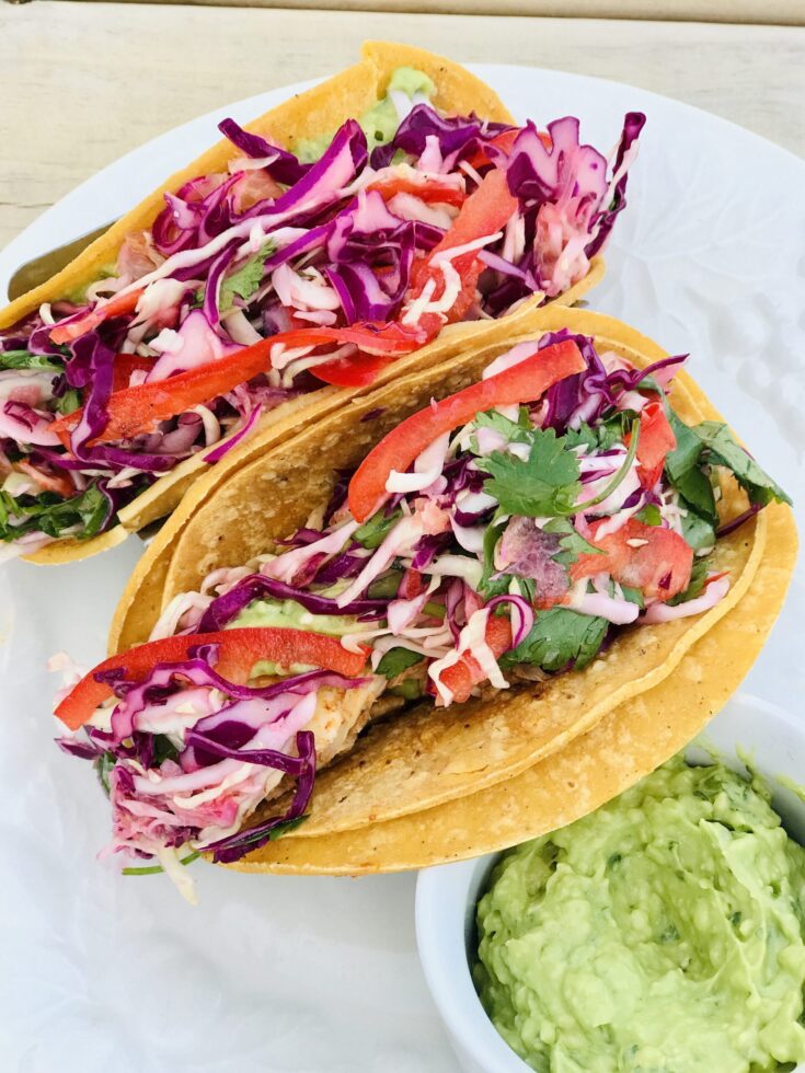 Fish Tacos with Citrus Slaw