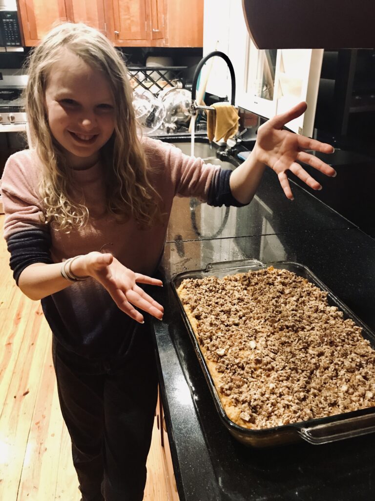 abby finished with the thanksgiving sweet potatoes