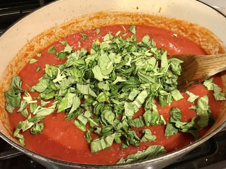 Tomato Basil Marinera Sauce