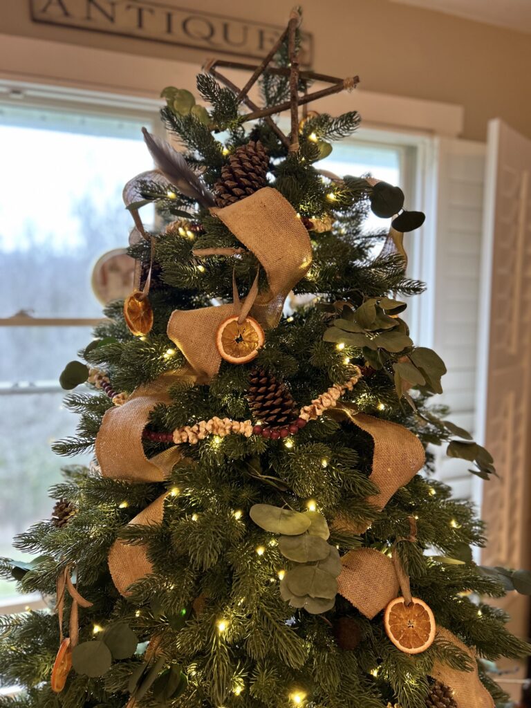 homemade natural Christmas tree