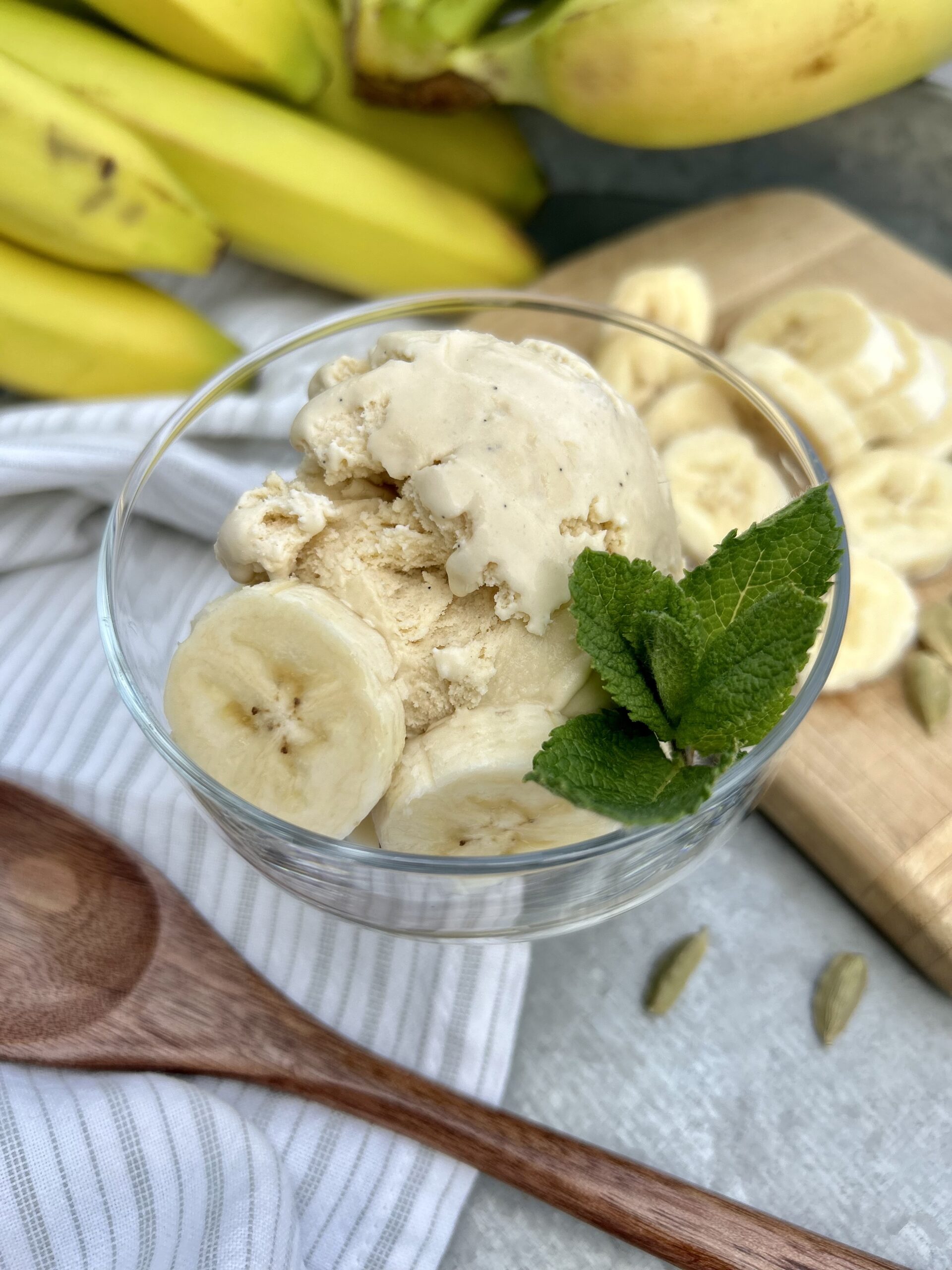 Banana Cardamom Ice Cream - Seasoned with Joy