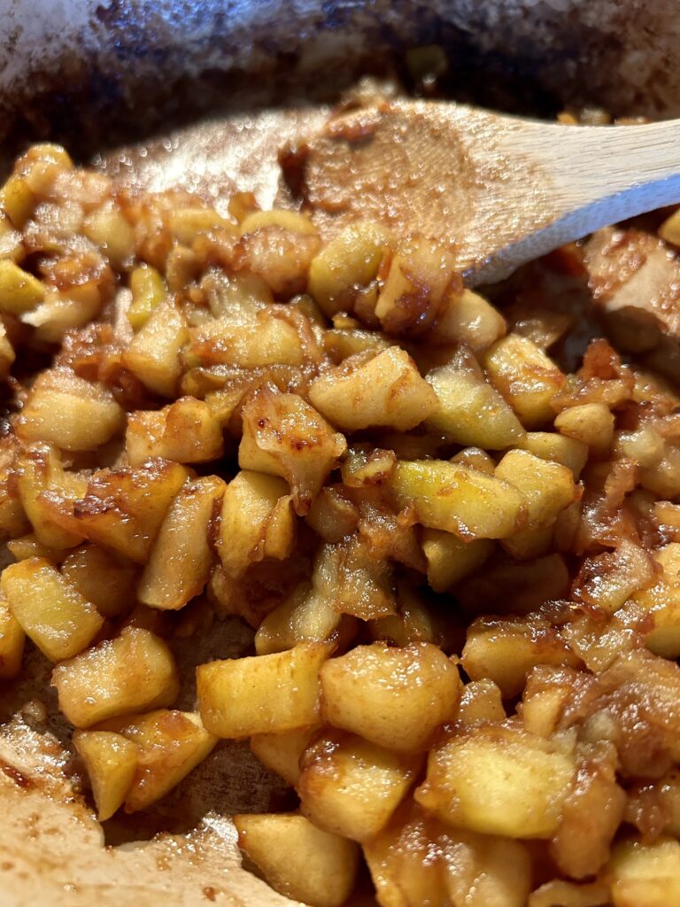 caramelized apples for apple turnovers